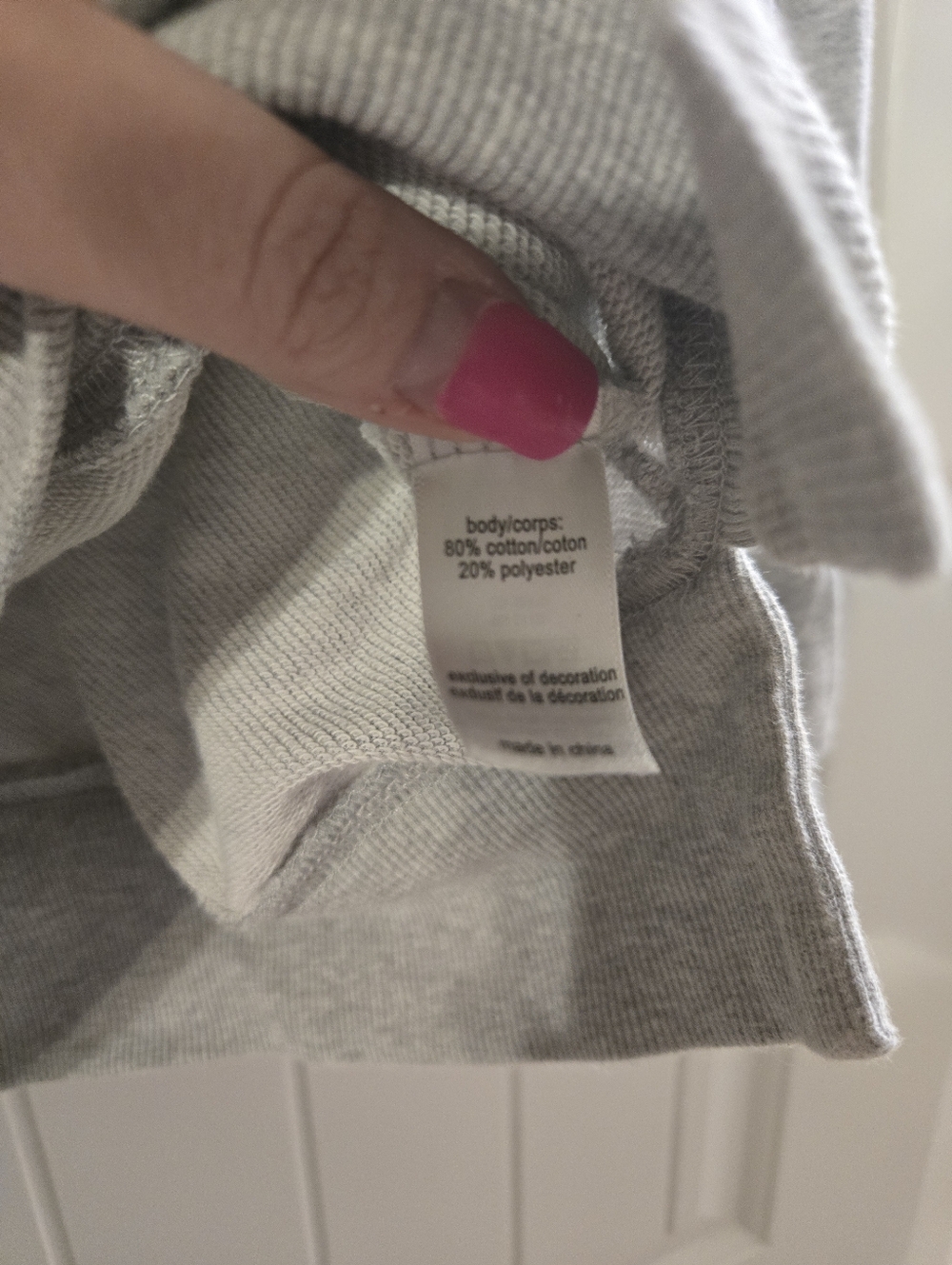 Maurices USA Embroidered Womens Sweatshirt with Striped Sleeve Accents - Picture 5 of 6